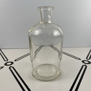 Vintage Pyrex Apothecary Glass Lab Medicine Bottle Jar 7" Made In USA Science